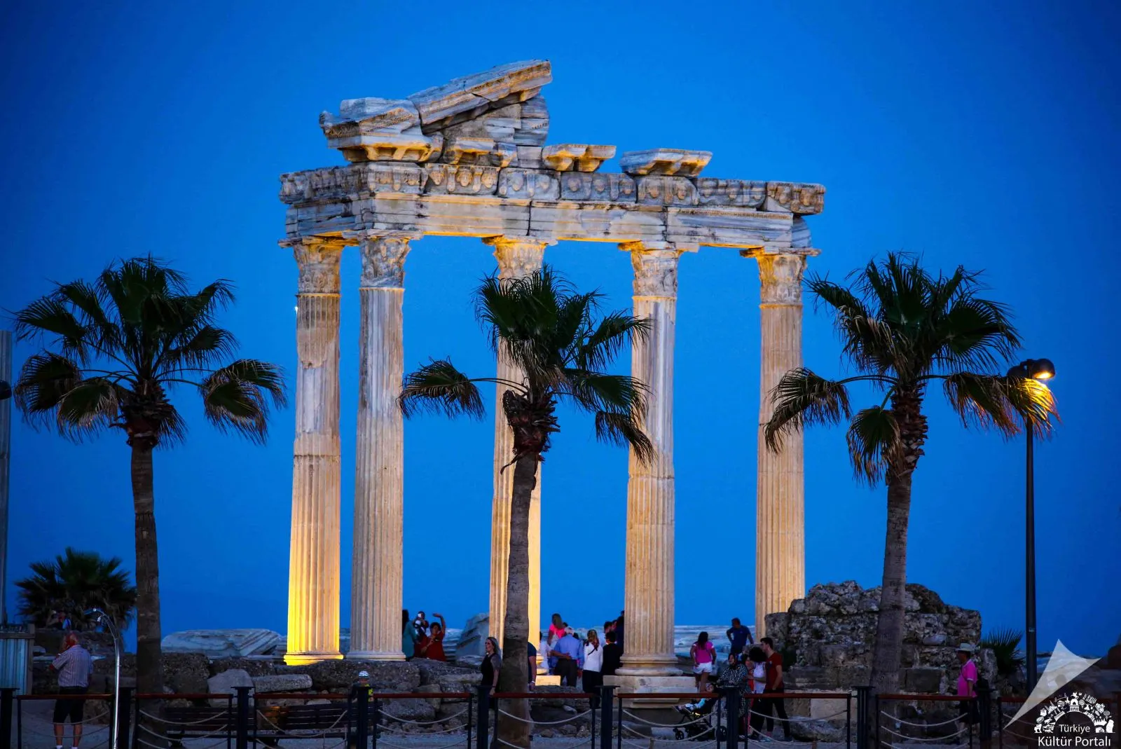 Side ancient ruins beach Antalya
